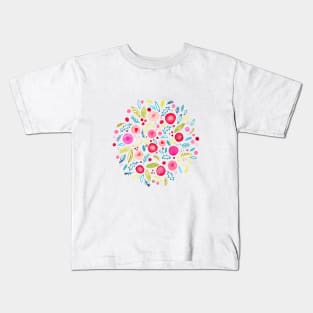 Winter Watercolor Wreath Kids T-Shirt